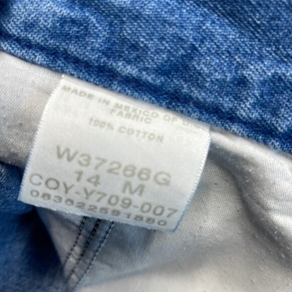 RIDERS CASUALS Denim Flat Front Bermuda Shorts Women’s Size 14 - Picture 3 of 6